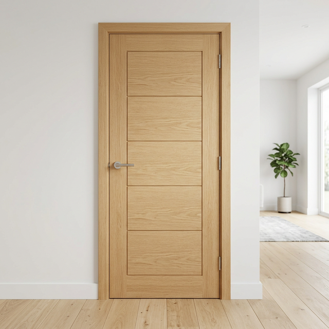 Puerta Interior Ciega Madera Maciza